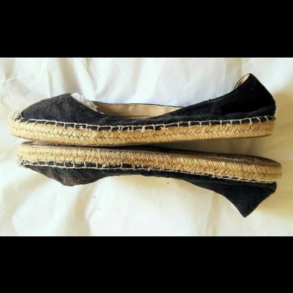 Black Espadrilles Flats